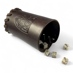 Leather dice holder - Bohemia