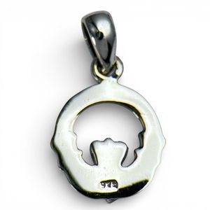 Claddagh, pendant, Abalone Shell, silver 925/1000