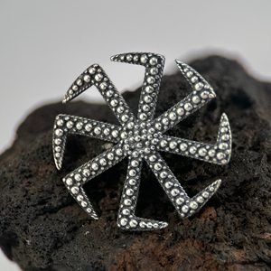 SLAWISCHER KREIS, Symbol der Sonne, Anhänger, Silber 925