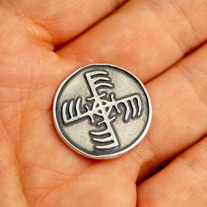 GINFAXI, Icelandic magical rune, silver