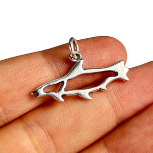 LUOSSA, Sami Salmon, Lapland Silver pendant