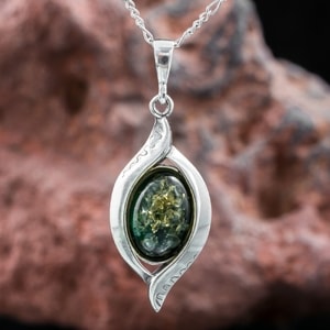 MISHKA, AMBER PENDANT, STERLING SILVER - AMBER JEWELRY{% if kategorie.adresa_nazvy[0] != zbozi.kategorie.nazev %} - SILVER JEWELLERY{% endif %}