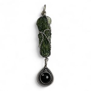 GALAXA, pendentif, Moldavite argent 925/1000