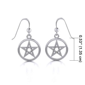 SILVER PENTACLE EARRINGS - ET-293 - PENDENTIFS{% if kategorie.adresa_nazvy[0] != zbozi.kategorie.nazev %} - BIJOUX EN ARGENT{% endif %}