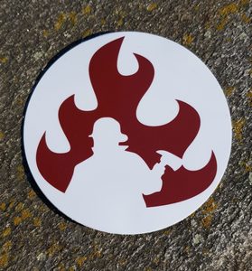 Feuerwehrmann, Autoaufkleber