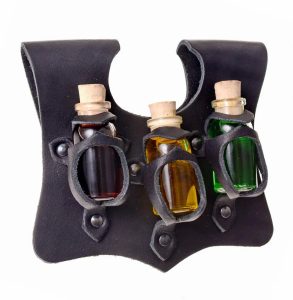 Leather bag for magic potions