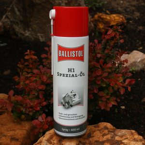 BALLISTOL H1 SPRAY FOR FOOD INDUSTRY, 400 ML - SWORD ACCESSORIES, SCABBARDS{% if kategorie.adresa_nazvy[0] != zbozi.kategorie.nazev %} - WEAPONS - SWORDS, AXES, KNIVES{% endif %}