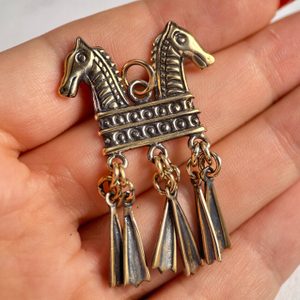 BRONZE HORSE PENDANT, Russia