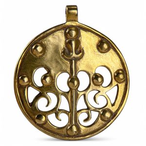 Celtic La Tene Dragon or Boar Brass Pendant, locality of Skryje, central Bohemia