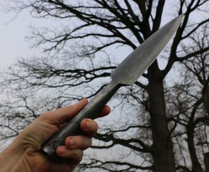 Lugh's spear, reproduction - Damascus steel, Wulflund forge