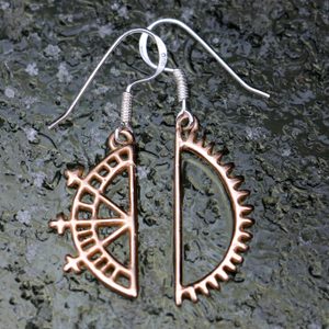 BEAIVI and MANO, Saami Sun and Moon, jewellery set, bronze