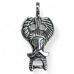 SILVER ODIN PENDANT, Ribe, Ag 925