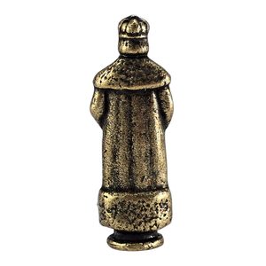 KING, figure, zinc, old brass