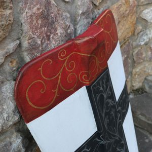 Bouclier médiéval, bouclier en bois peint à la main - Konstanz