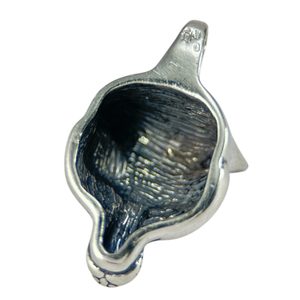 Celtic Fox, head, pendant, sterling silver