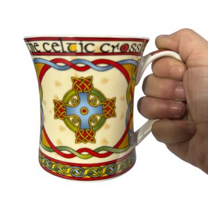 Porcelain mug, Celtic cross