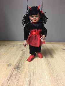 LITTLE DEVIL GIRL MARIONETTE - PUPPETS{% if kategorie.adresa_nazvy[0] != zbozi.kategorie.nazev %} - WOOD{% endif %}