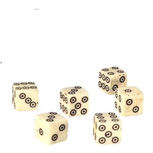 Bone Roman dice