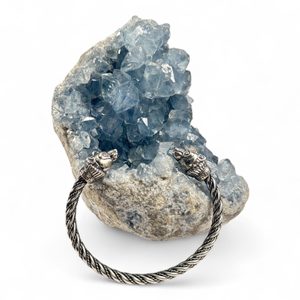 BERSERKER, ours, bracelet en argent
