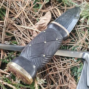 Sgian Dubh, Scottish knife - damascus steel