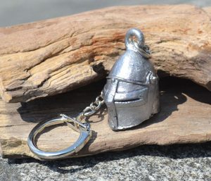 MEDIEVAL HELMET, tin keychain