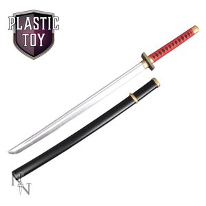 Katana, red 99 cm, plastic sword