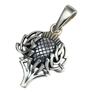 SCOTTISH THISTLE, silver pendant