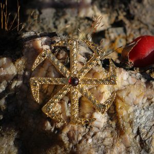 KOLOVRAT Slavic Pendant Gold Plated