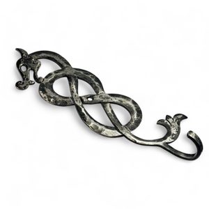 VIKING DRAGON, forged hook / key hook - left