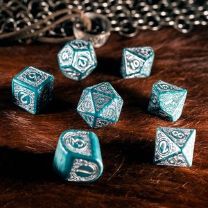 Viking Modern Dice Set: Mjolnir, RPG dice set