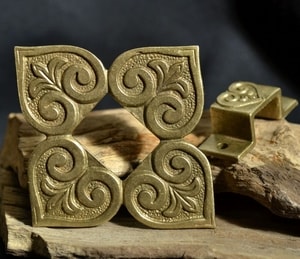 EARLY MEDIEVAL BELT BAG FITTINGS, Slavic or Viking