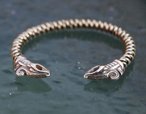 DREKI, VIKING BRASS BRACELET BRAIDED - VIKING, SLAVIC, CELTIC BRACELETS - BRONZE AND BRASS{% if kategorie.adresa_nazvy[0] != zbozi.kategorie.nazev %} - JEWELLERY - BRONZE, ZINC{% endif %}