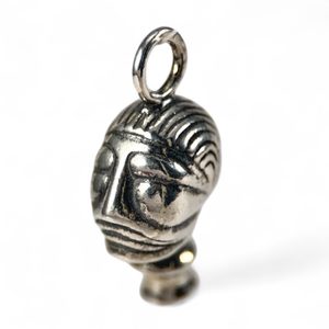 Celtic head, silver, pendant