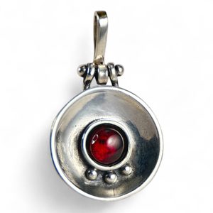 ORBIT - pendentif argent, grenat