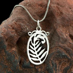 FERN, silver pendant