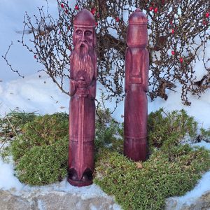 PERUN, Slavic God, carved statue