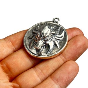 Pendentif loup Slave , argent sterling
