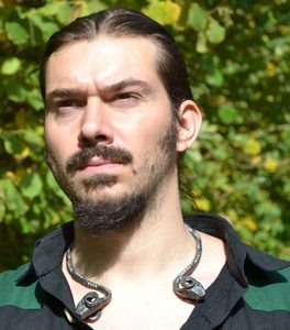 RAM'S HEAD, Hand-Forged Iron Celtic Torques