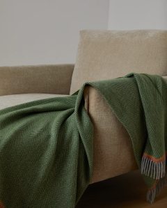 Plaid en cachemire et laine d'agneau Foxford Barrow, Irlande