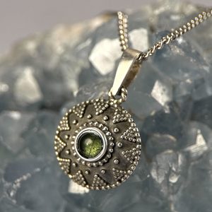 SLAVIC, silver pendant, Moldavite, Ag 925/1000