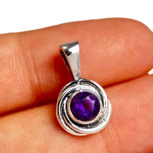 ORCHIDEA, pendentif en argent, améthyste Ag 925/1000