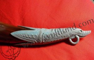 BRONZE DRINKING HORN TERMINAL, Ninian's Isle, Shetlands