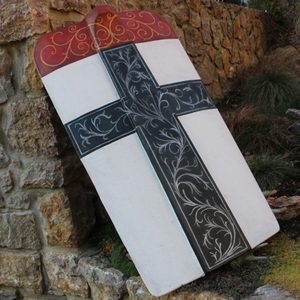 MEDIEVAL PAVISE SHIELD, HAND PAINTED WOODEN SHIELD - KONSTANZ - PAINTED SHIELDS{% if kategorie.adresa_nazvy[0] != zbozi.kategorie.nazev %} - ARMOUR HELMETS, SHIELDS{% endif %}