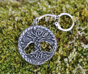 CELTIC OAK sacred tree of life, zinc, keychain