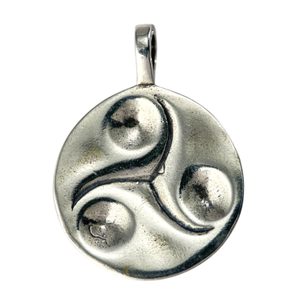 TRISQUE CELTIQUE, pendentif en argent