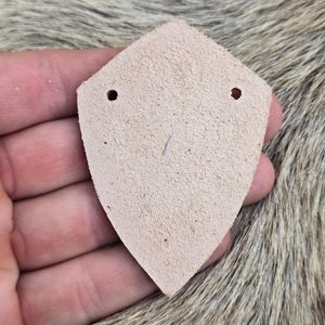 Écaille de cuir - bouclier, 1 pièce, couleur naturelle