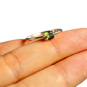 NESSIE, bague en argent, péridot Ag 925/1000