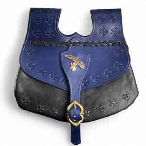 King OTAKAR, medieval pouch 14th Century, blue