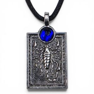 Praetorian Guard scorpion pendant, blue