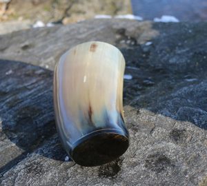 Coupe décorative en corne